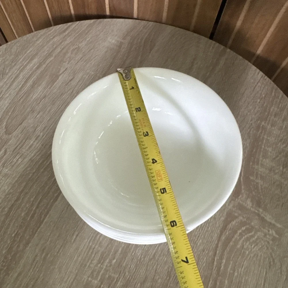 Corelle 6 Vitrelle Winter Frost White Soup Cereal Bowls 6 1/4